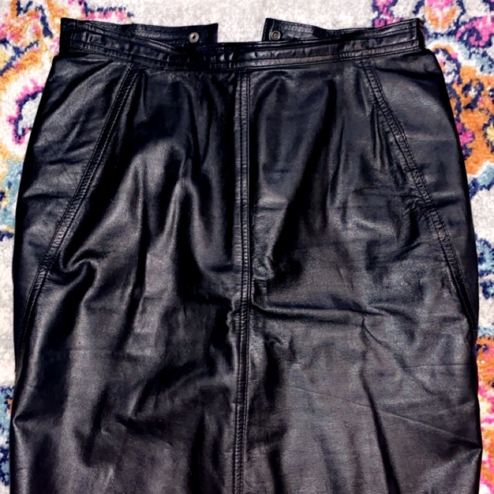 Old leather skirt